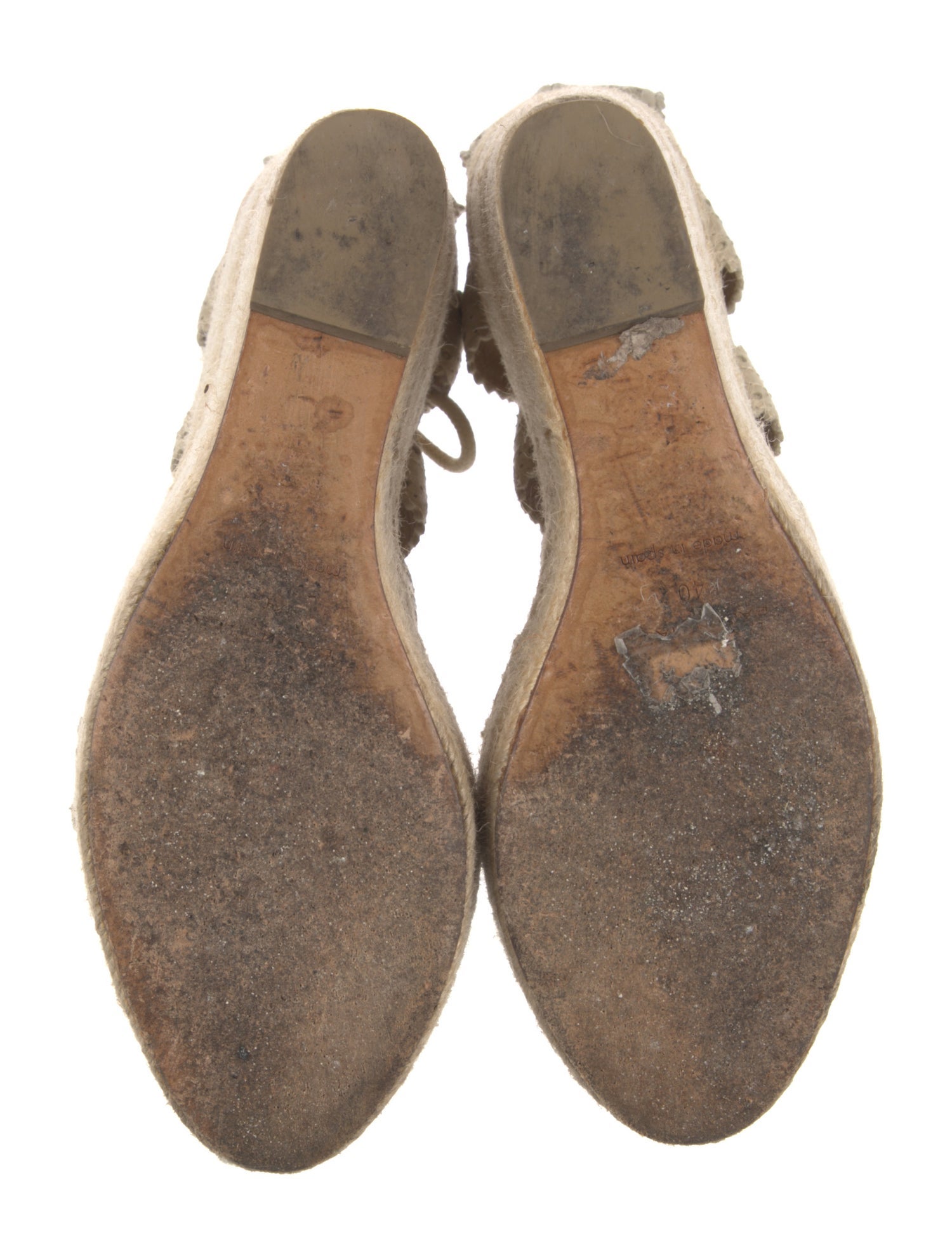 Balenciaga Jute Lasercut Accents Espadrilles